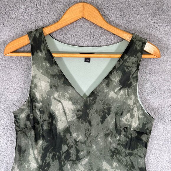 Simply Vera Wang Green Sleeveless Tie Dye Maxi Dress - Picture 3 of 8